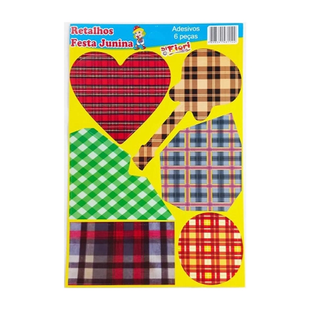 Cartela Adesivo Festa Junina Remendos e Retalhos Junino | Shopee Brasil