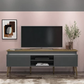 Rack TV 75" Retrô com Led Multimóveis CR45172