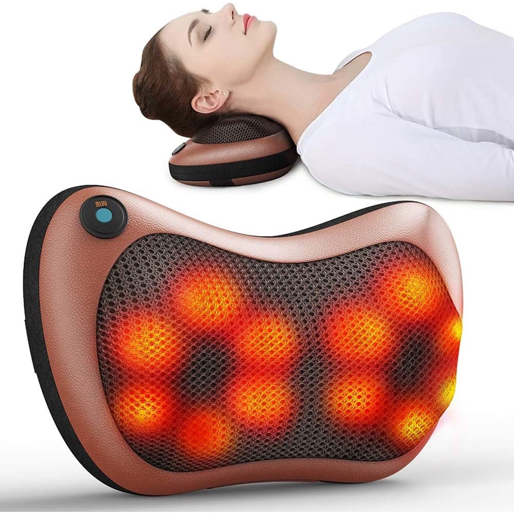 Almofada Massageadora Movimentos Shiatsu Aquecimento Eletr Nico Infravermelho Pesco O Lombar P S