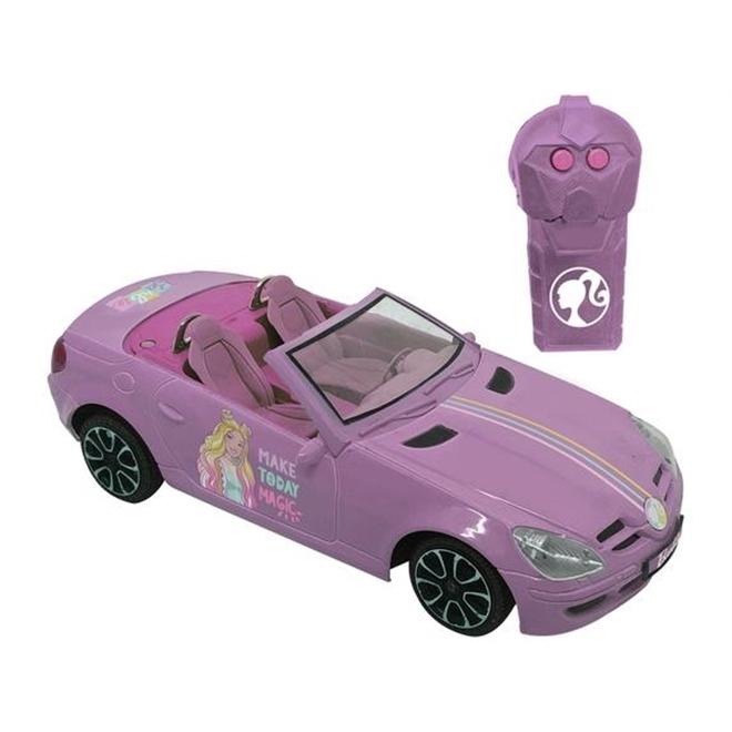 Carrinho da Barbie Rosa Controle Remoto c/ 3 Funções - Shop Macrozao