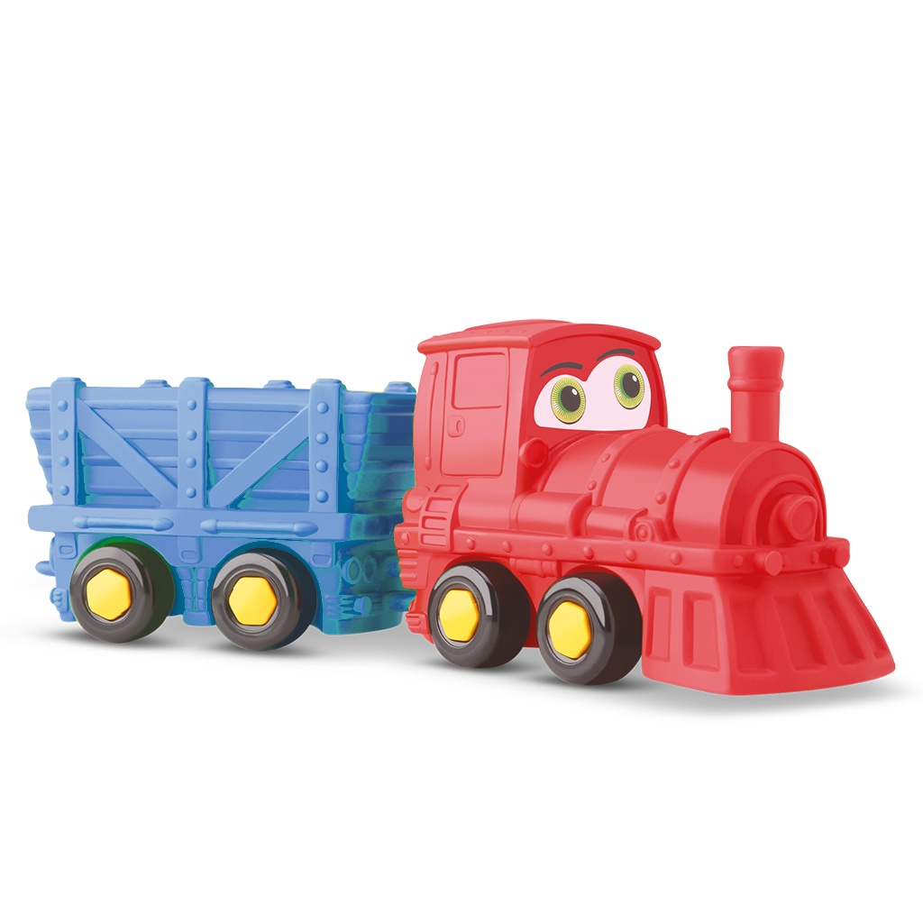 Trem Locomotiva de Brinquedo Carrinho com Roda Livre Feito de