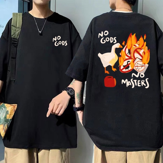 Camiseta Básica No Gods No Masters Goose