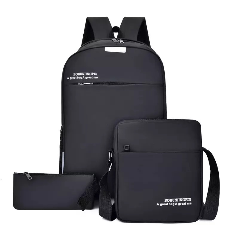 Mochila Bolsa KIT 3 peças Masculina Feminina Escolar Notebook Conjunto 3 peças