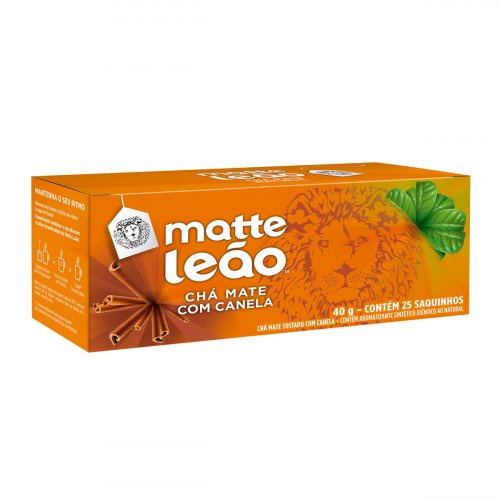 Chá de Canela Matte Caixa com 25 Sachês 40g Leão | Shopee Brasil