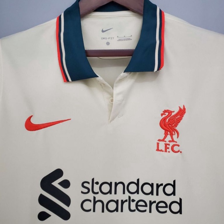 Camisa Da Equipe Liverpool Branca De Futebol Club | Shopee Brasil