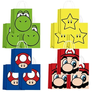 Jogo Super Mario Gift Pakcaging Saco De Papel Kraft Festa De Aniversário