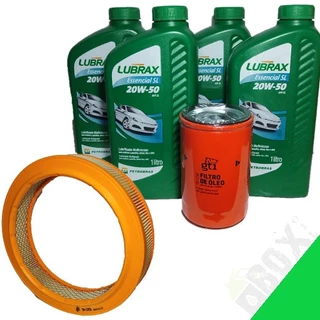 KIT TROCA DE ÓLEO 20W50 LUBRAX + FILTROS MOTOR AP