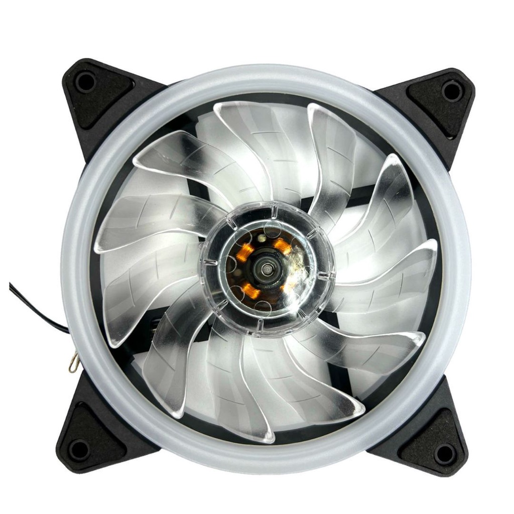 Fan Cooler 120mm 12cm Gamer Com LED RGB Fixo Para Gabinete PC Gamer ...