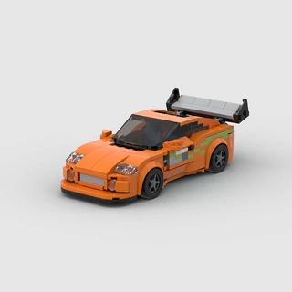 MOC Supra Mk4 Super Sports Cars Building Blocks Tijolos Brinquedos Para Crianças Meninos E Meninas Compatíveis Com A Técnica Lego
