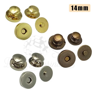50unid Botão Magnético Rebite Duplo 14mm