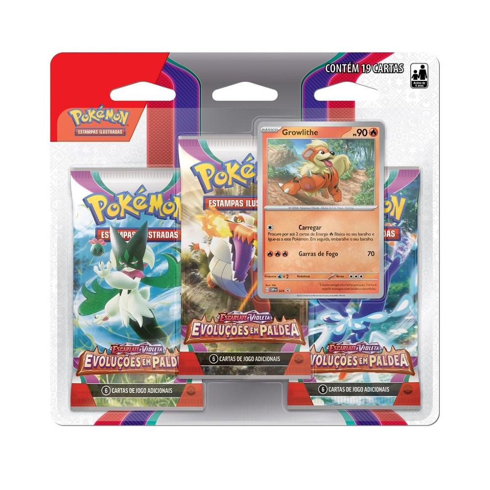Pokémon EV2 Blister Triplo Growlithe - Copag