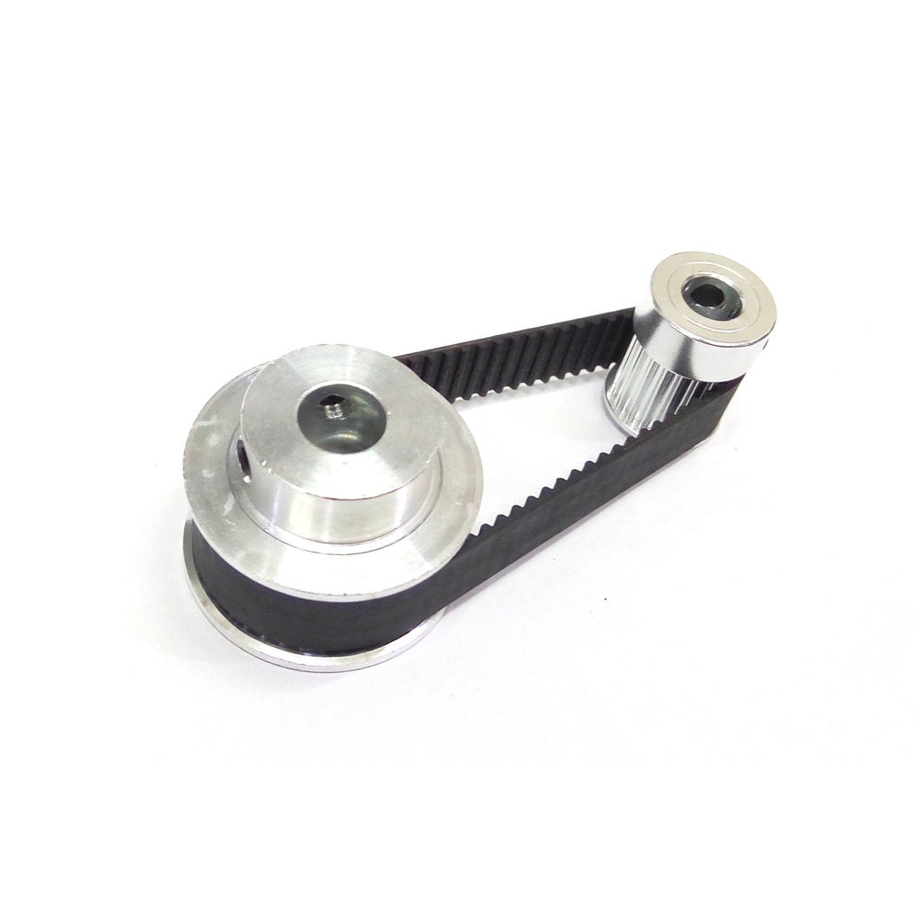 KIT Redução GT2 2:1 Polias 20 e 40 Dentes + Correia 200mm Largura 6mm Para CNC Impressora 3D Laser Robotica Automação