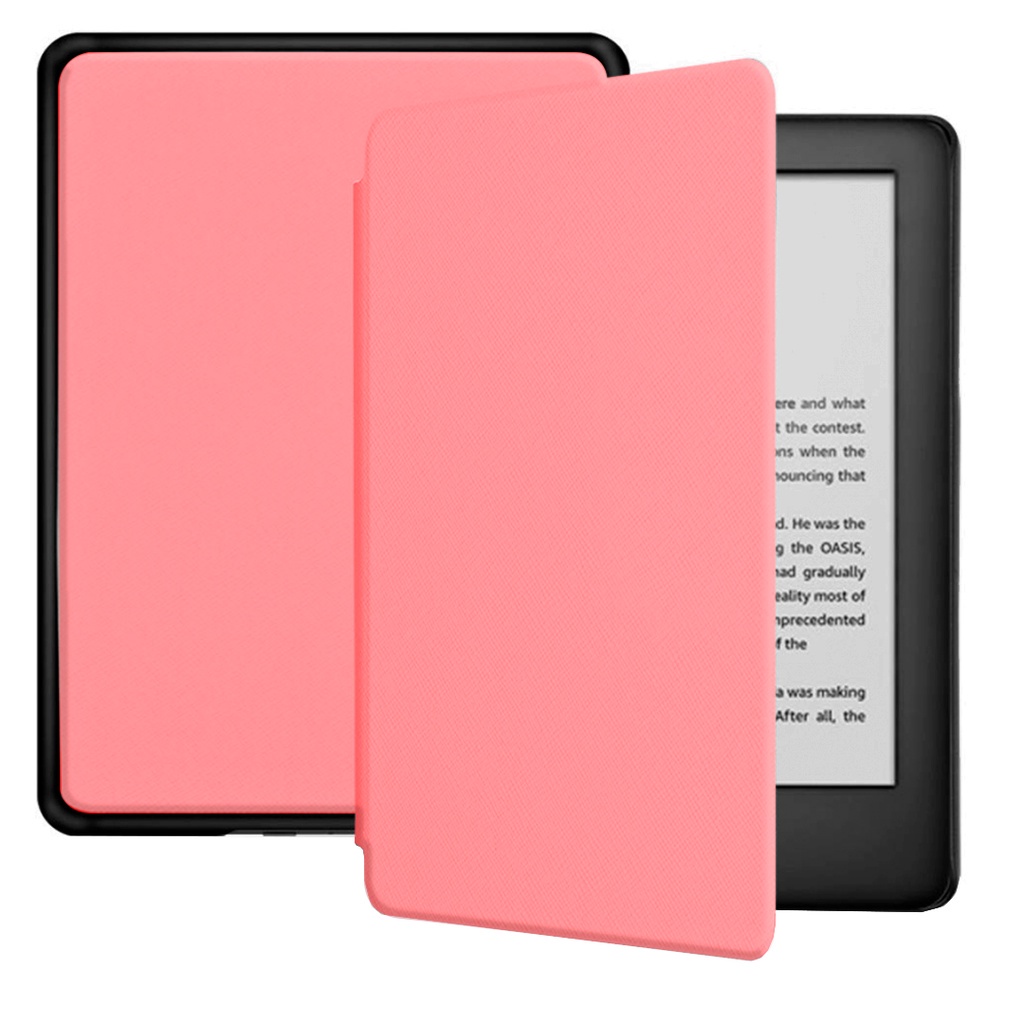 Capa Case Novo Kindle J9G29R 10° Geração 2019 com Função Hibernar em Couro Sintético
