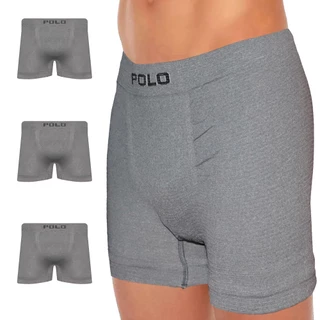 Kit com 6 Cuecas Box Polo Star Cinza Masculina