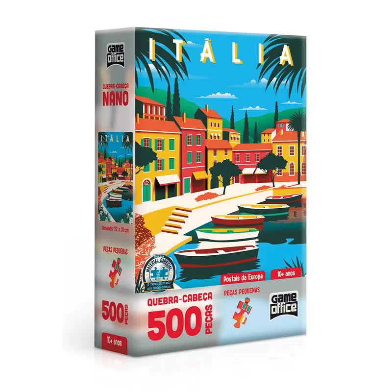 Quebra-Cabeça Nano 500 Peças Postais Da Europa 2616 Toyster | Shopee Brasil
