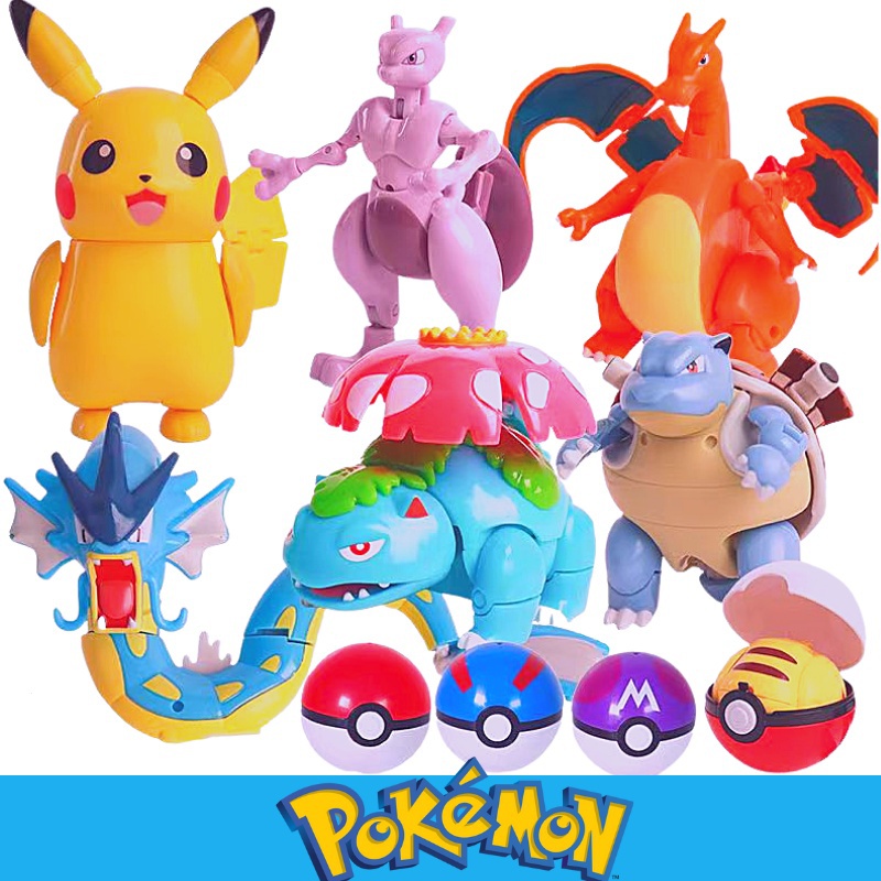Pokemon Ball Batalha Gyro Brinquedo, Pikachu, Charmander, Mewtwo, Monstros  de bolso, Action Figure, Presente