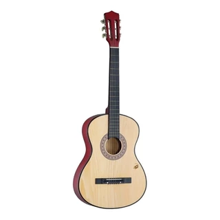 Violão Musical Para Iniciantes Acústico Queen's Bege Cordas de Nylon em Oferta na Shopee