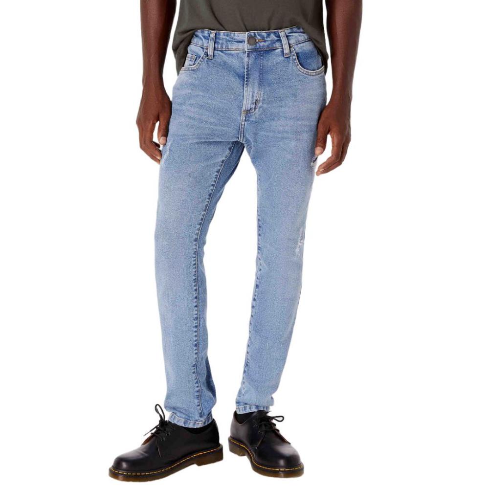 Calça Jeans Masculina Hering Skinny Com Puídos H1XV | Shopee Brasil