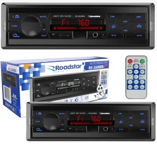 Auto Radio MP3 Fm Rs2604br Plus Roadstar Usb Sd Bt Bluetooth 4 Saída Rca Som Automotivo