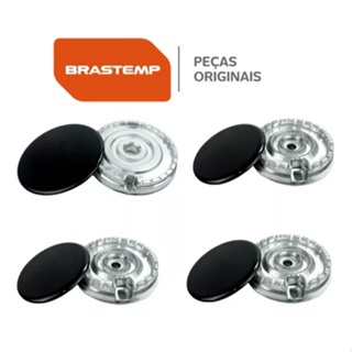 Kit Espalhador + Queimador Fogão Brastemp Clean - 4 Bocas