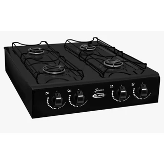 Fogão cooktop gás Clarice Júnior 4B preto