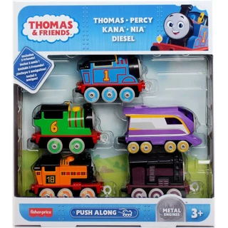 Thomas & Friends Push Along Trains Pacote De 5 Com Percy , Kana , Nia , Diesel HBY23