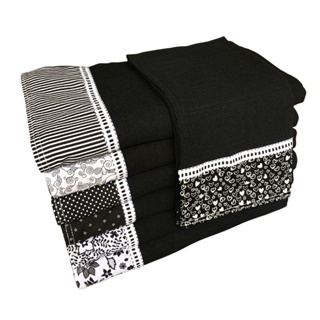 Pano De Prato Preto Premium Minimalista 10 Unidade
