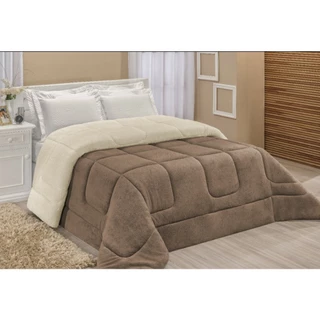 Coberdrom Casal Queen Edredom e Cobertor Dupla Face 2,20m x 2,40m