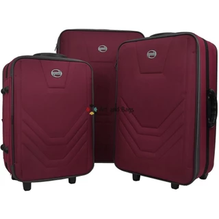 Kit 3 Mala de viagem GRANDE MÉDIA e PEQUENA Rodinhas ANAC 10kg e 23kg Barata Village