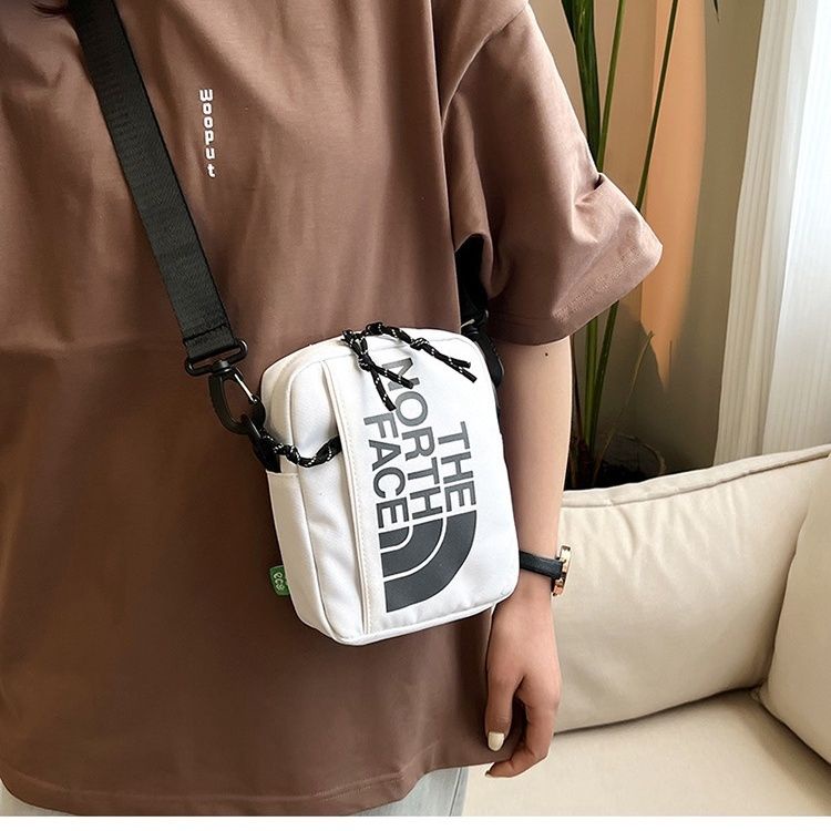 TNF Messenger Bolsa Casual De Ombro Japonês Com Embreagem Lateral Zíper