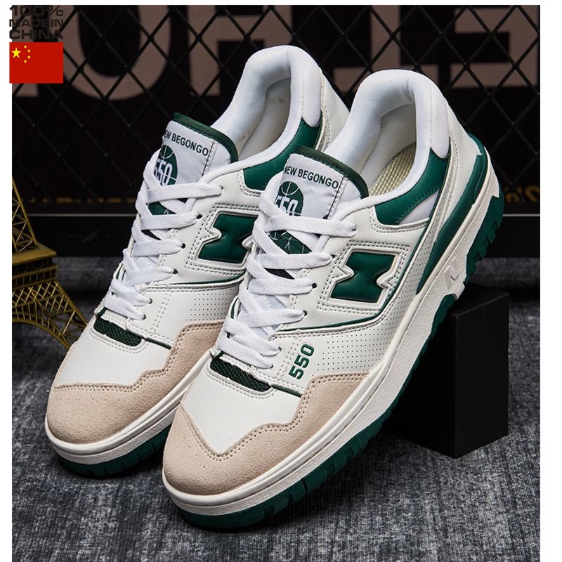 chuteira futsal masculino New Balance Novo Equilíbrio 550 Casal De Verão Primavera Estudantes Lazer Baixo Topo Sapatos De Tênis Para Homens E Mulheres Respirável