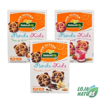 KIT 3 Unidades Biscoito Panda Kids Sem Glúten Sem Lactose 100g - Natural Life
