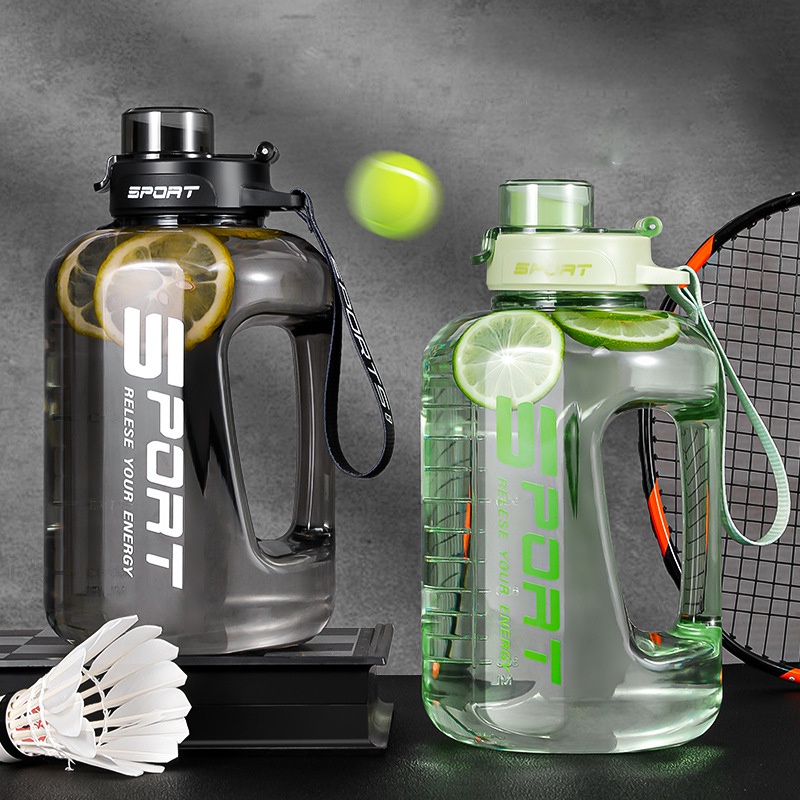 1.2L/1.7L/2.5L Copo De Palha Netflix De Grande Capacidade Água Esportiva ton Balde Para Estudantes De Plástico Portátil