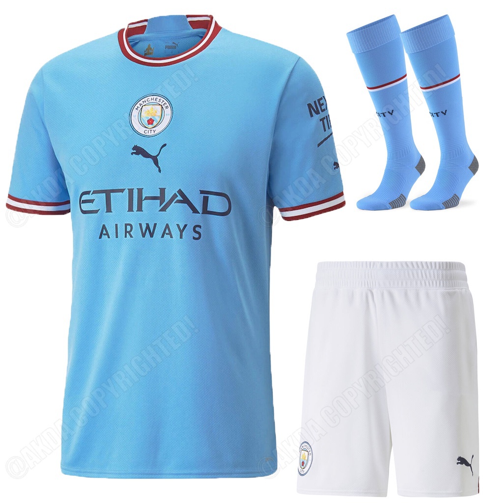2022/23 Manchester City Conjunto de conjuntos infantis para crianças ...