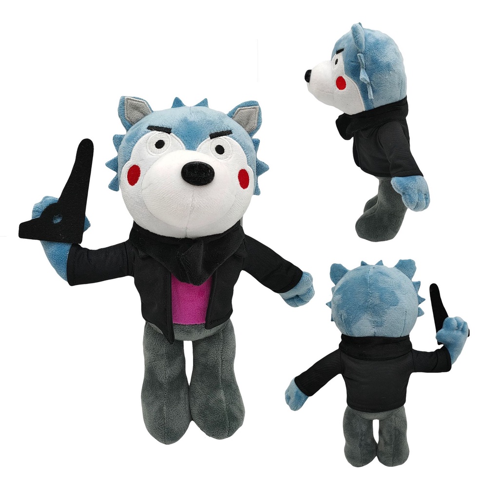 25cm Brinquedo de Roblox Piggy Pelúcia Tigre Palhaço Lobo Boneca de Pelúcia  Macia Recheada Crianças Fãs Presente