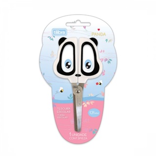 Tesoura Escolar TILIBRA 13cm - Panda