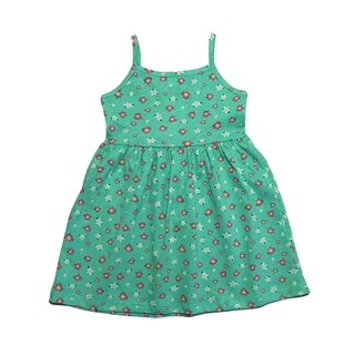 Vestido Infantil Malha Estampa Floral alcinha 1-2-3