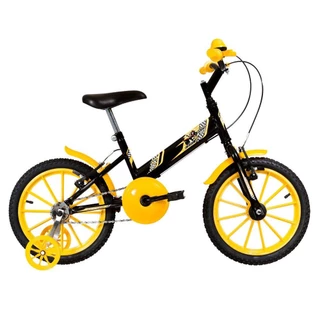 Bicicleta Bicicletinha Infantil Ultra Kids T Aro 16 Preto E Amarelo - Ultrabike
