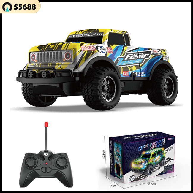 Carro De Controle Remoto 4x4 6wd Rock Crawler 2.4ghz 10km/h em