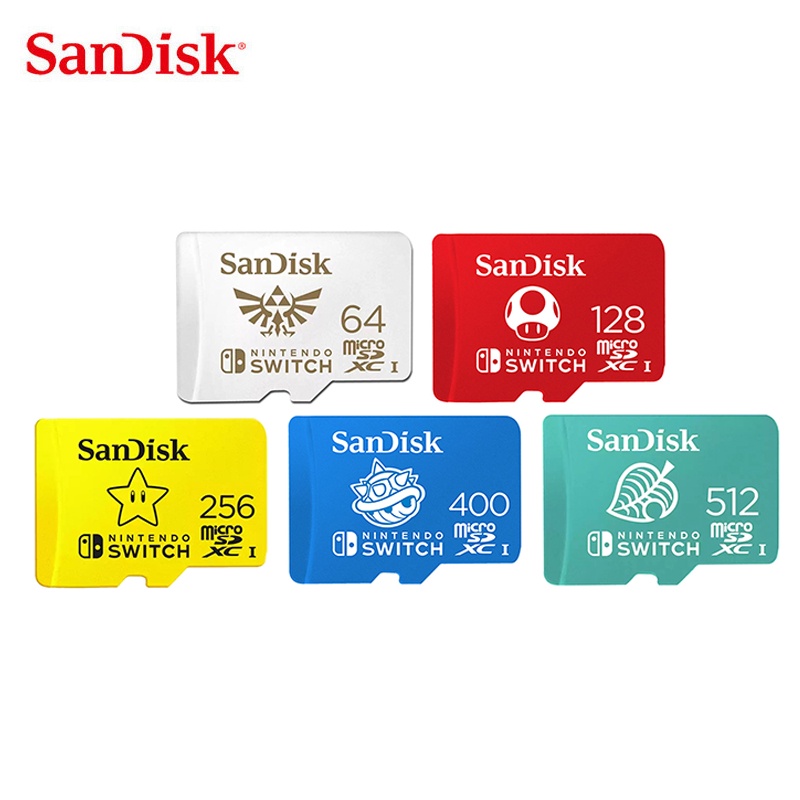 Cartão De Memória SanDisk micro Card Para Nintendo-Switch 512G 400G 256G 128G 64G Cartões SD Mixro Expansão De Jogos