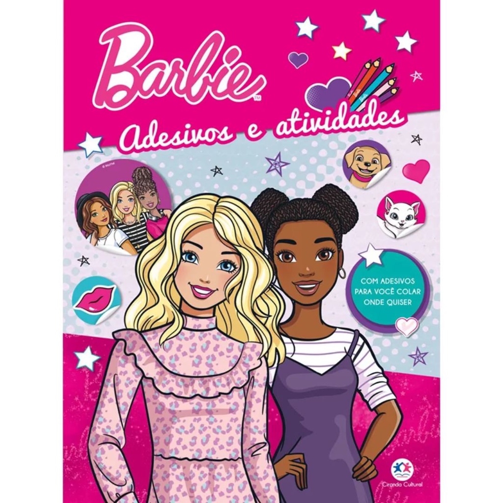 Livro Infantil O Guarda Roupa Da Barbie 200 Adesivos Lindos