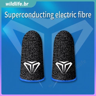 1Pair S02 Finger Cots Cover Antiderrapante Luvas De Dedo Para Jogos Com Tela Sensível Ao Toque PUBG Móveis