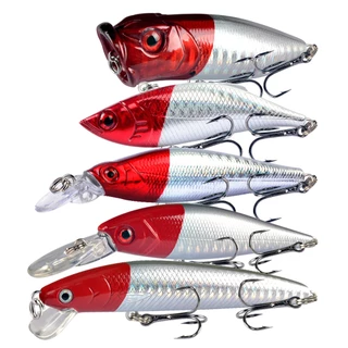 5pcs Iscas Mistas De Pesca Wobbler Crankbait Tackle Artificial Bait