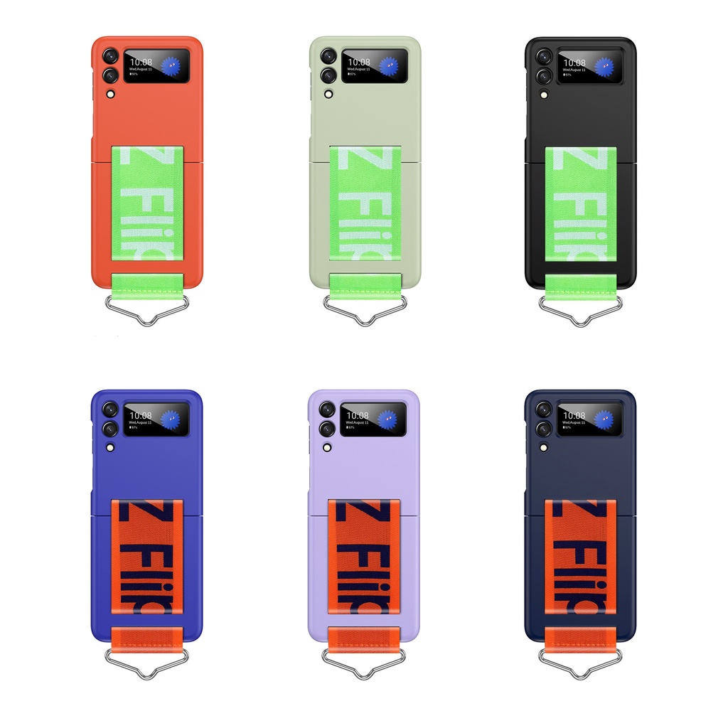 Capa Capinha P/ Samsung Galaxy Z Flip 3 5G C/ Suporte Fita