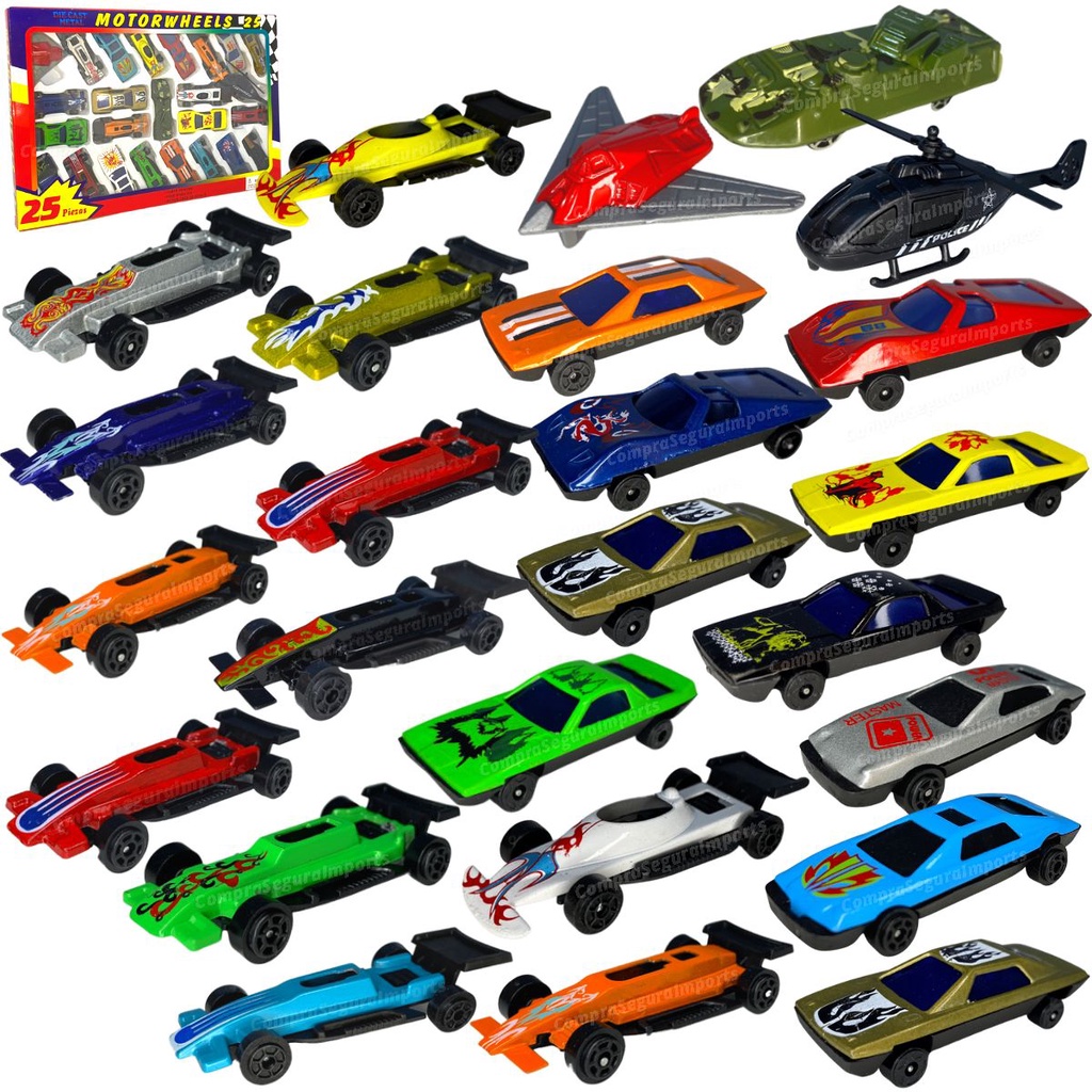 Carrinho de Ferro Miniatura Kit 25 Carrinhos Miniatura Metal | Shopee ...