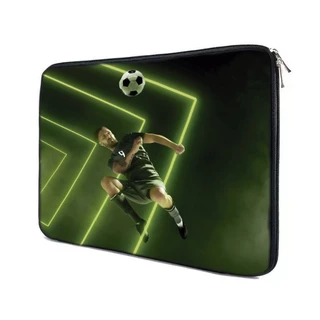Capa Case Notebook 15.6 Personalizado Neon verde futebol