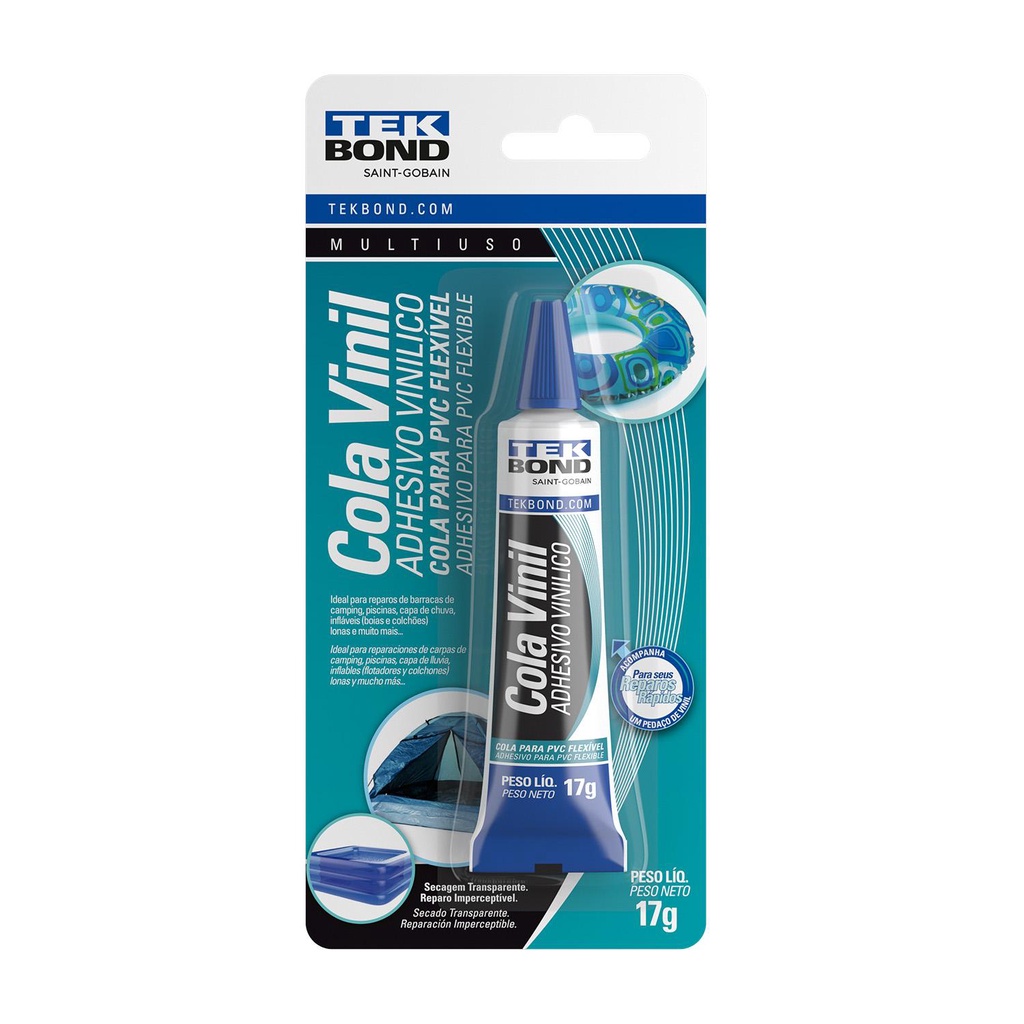 Cola vinil 17g - blíster - tekbond
