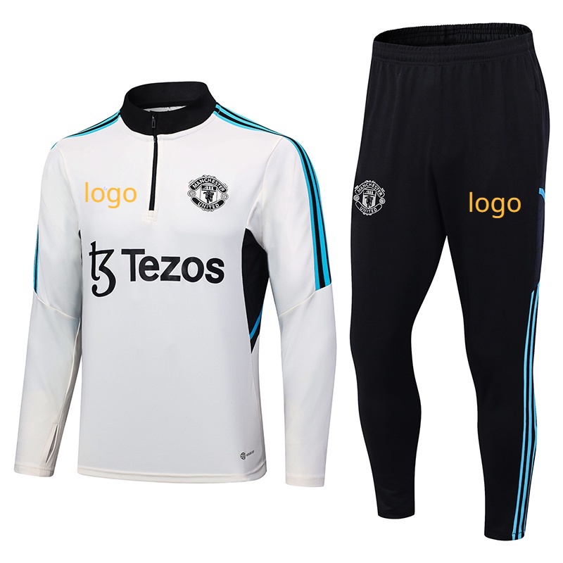 Nova Temporada Manchester United White Football Training Kit/Set Shopee Brasil
