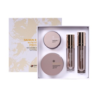 [Conjunto Especial De Linha De Nutrição De Salmão E Peptídeo (CREAM , EYE PATCH SERUM set)