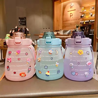 Garrafa de Água Colorida Completa 1,5L Academia Passeio Treino